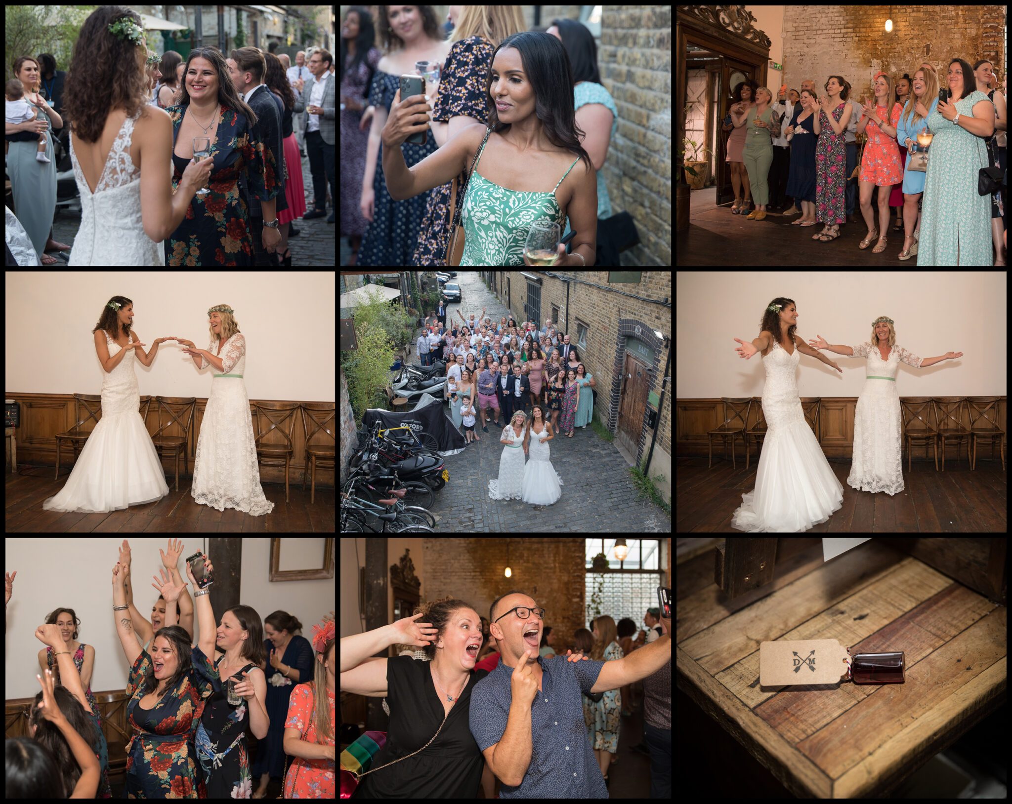 Clapton Country Club Wedding Reception collage four