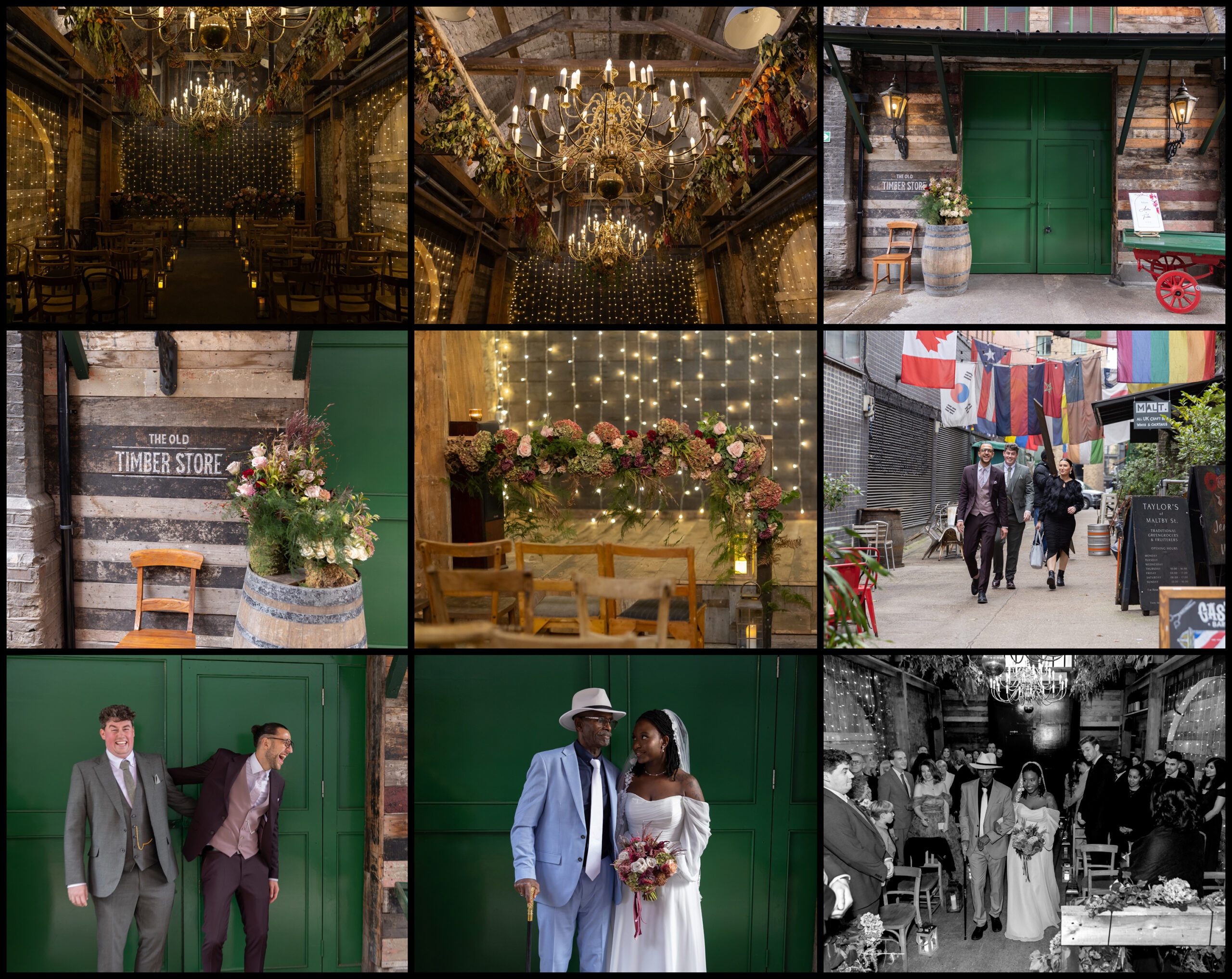 The Old Timber Store Wedding Collage One