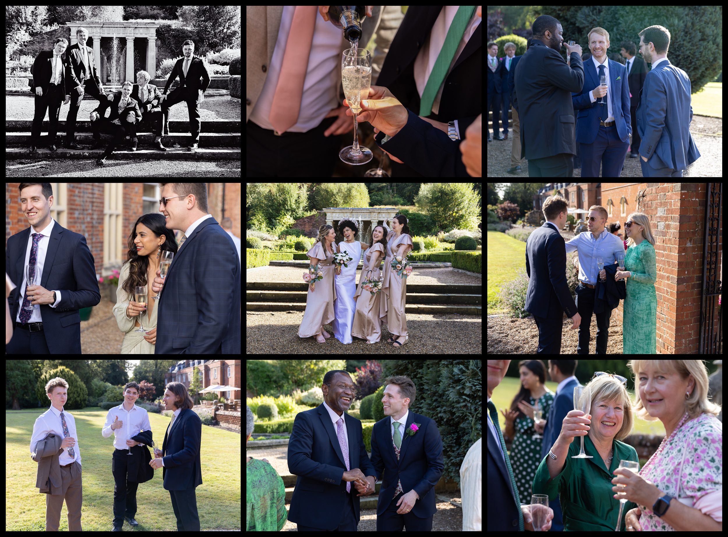 Wotton House Wedding Reception Collage