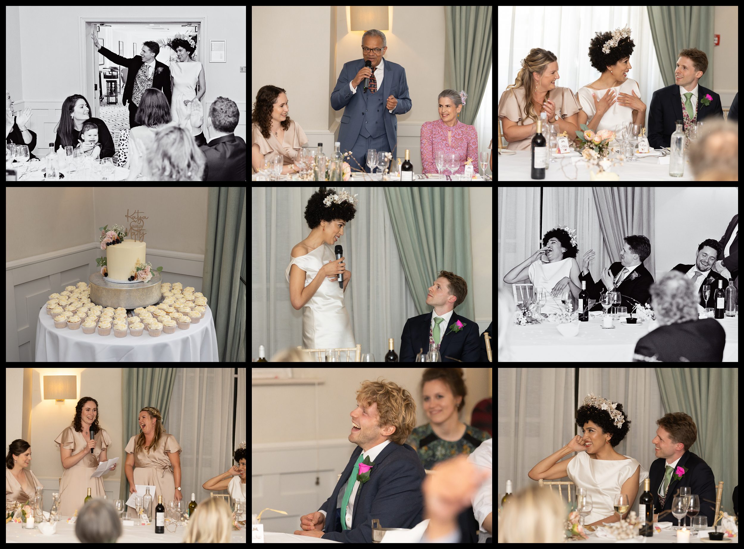 Wotton House Wedding Reception Speeches Collage