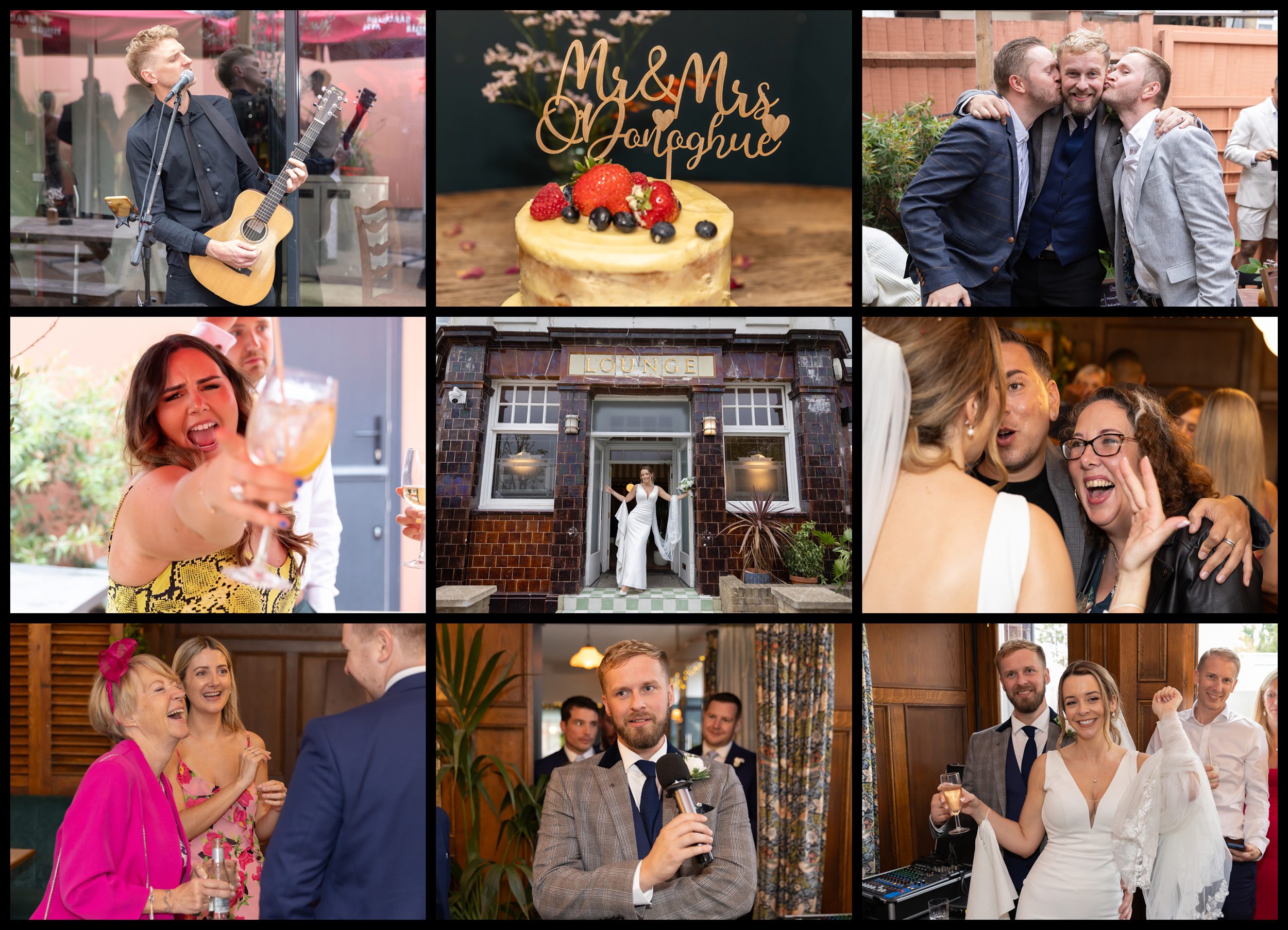 Leytonstone Tavern Wedding Reception Collage