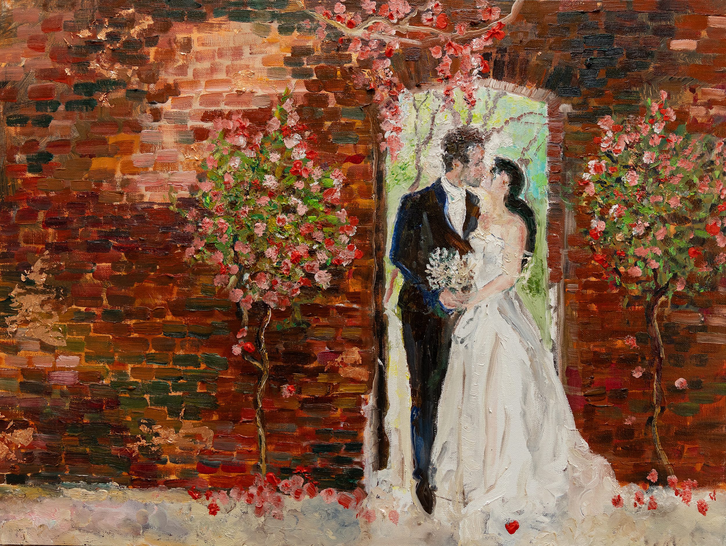 London wedding artist painting Joanna Constable Green