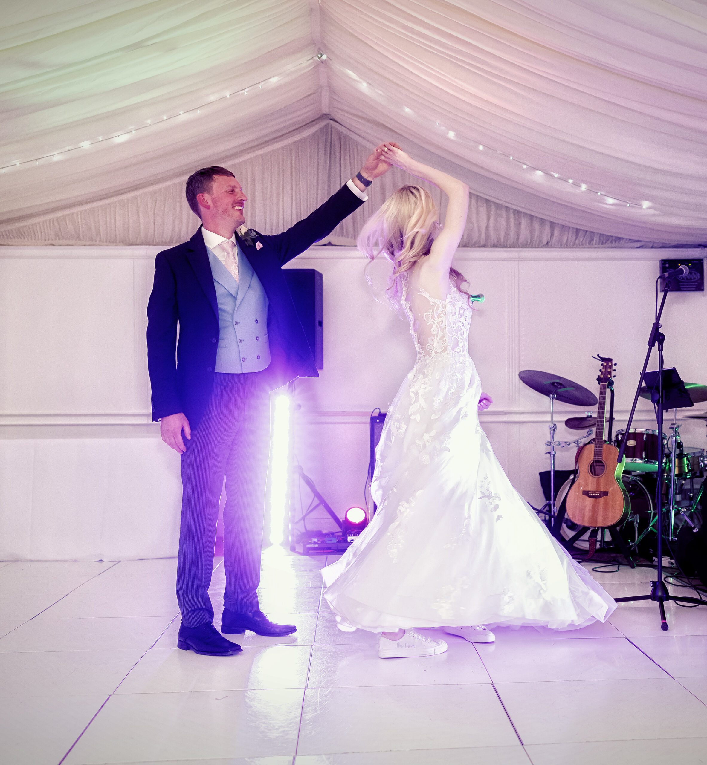 First Dance wedding reception Riverside Marquee Bray on Thames