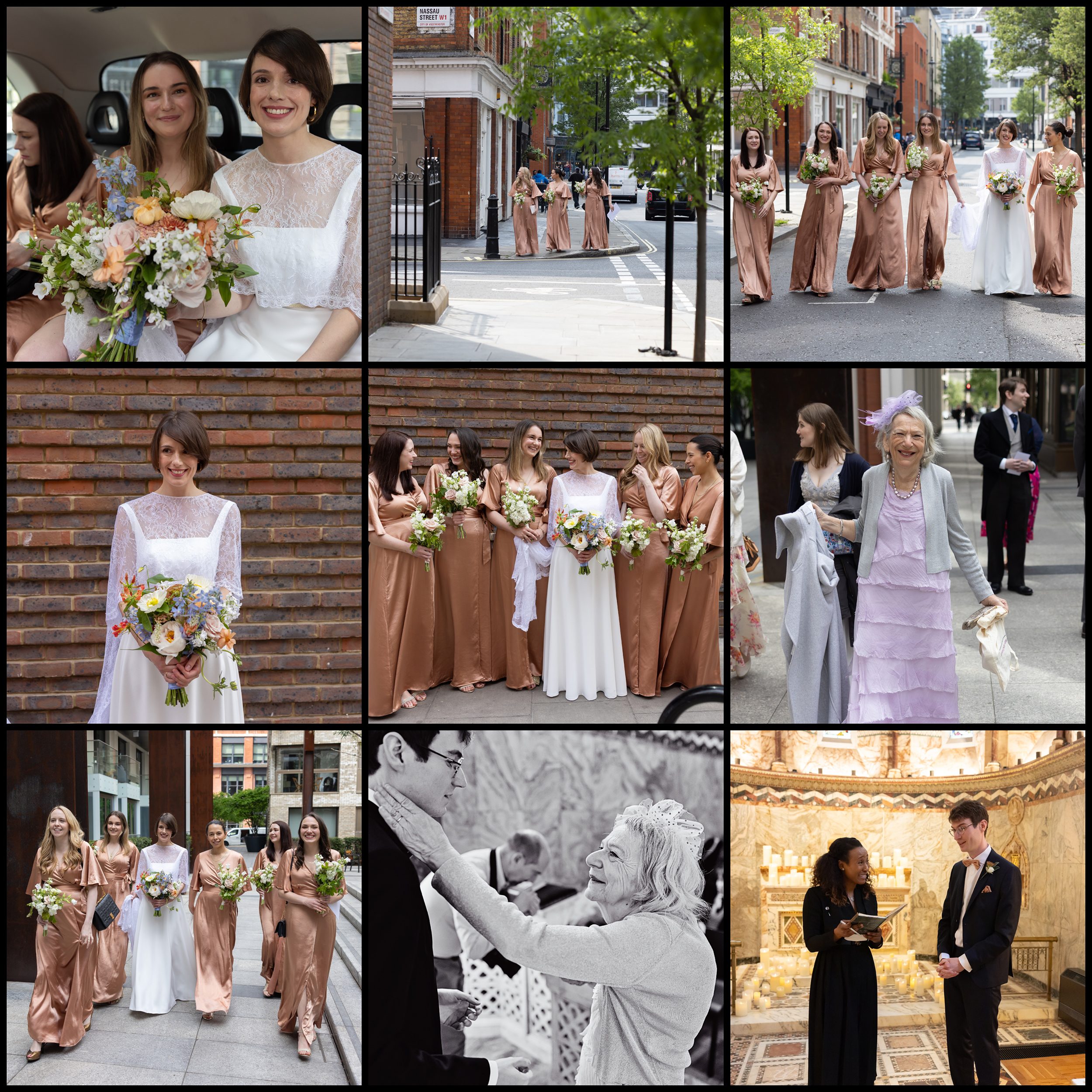 Fitzrovia Pre ceremony collage