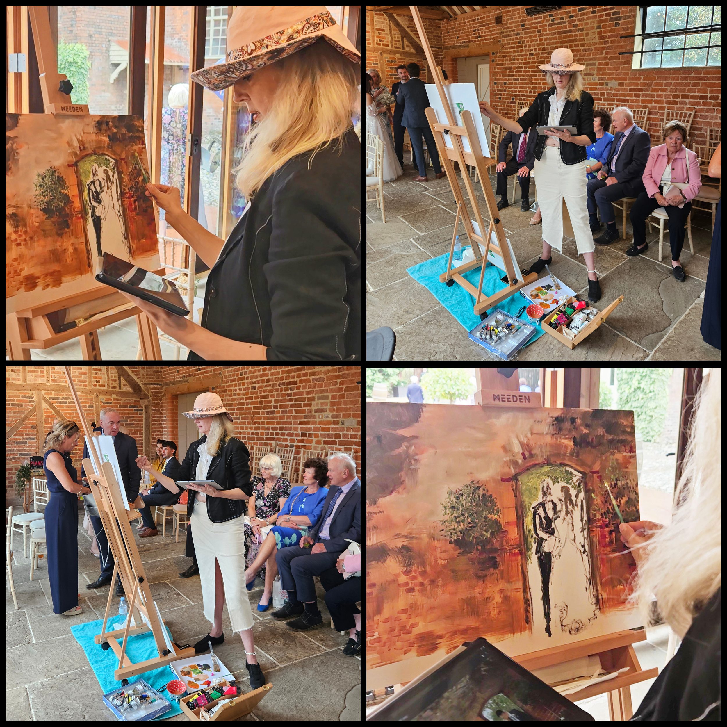 Joanna-Constable-Green-wedding-painting-collage